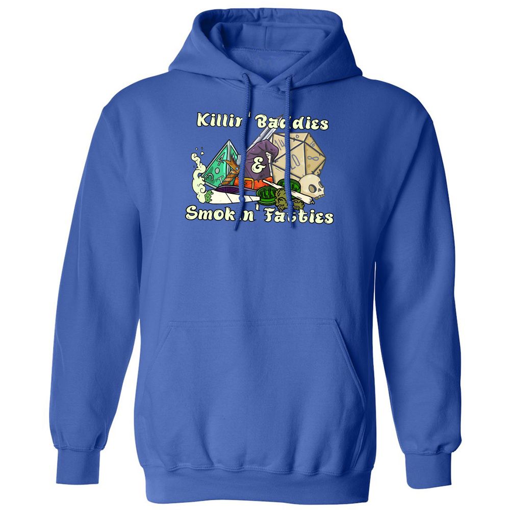 Killin' Baddies Smokin' Fatties Classic Unisex Hoodie - Royal - 9