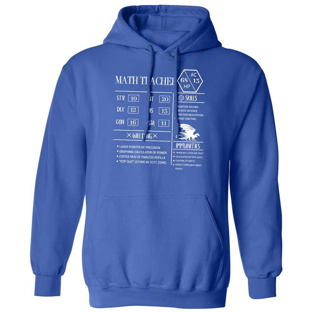 Math Teacher New Classic Unisex Hoodie - Royal - 9