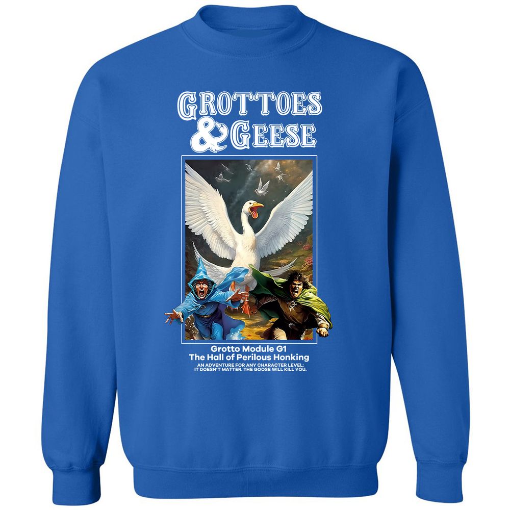 Grottoes & Geese Classic Unisex Sweatshirt - Royal - 9
