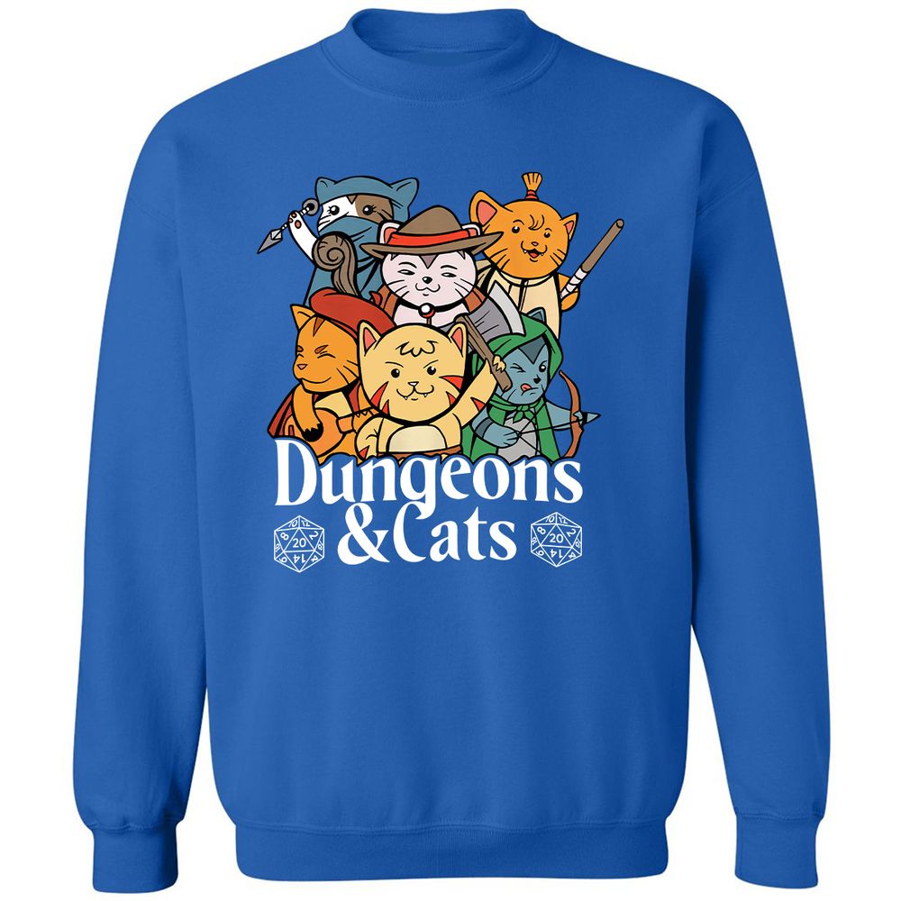 Dungeons & Cats Classic Unisex Sweatshirt - Royal - 9