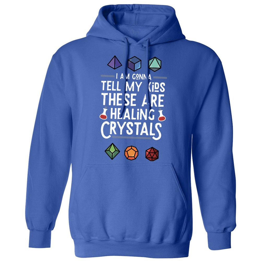 Healing Crystals Classic Unisex Hoodie - Royal - 9
