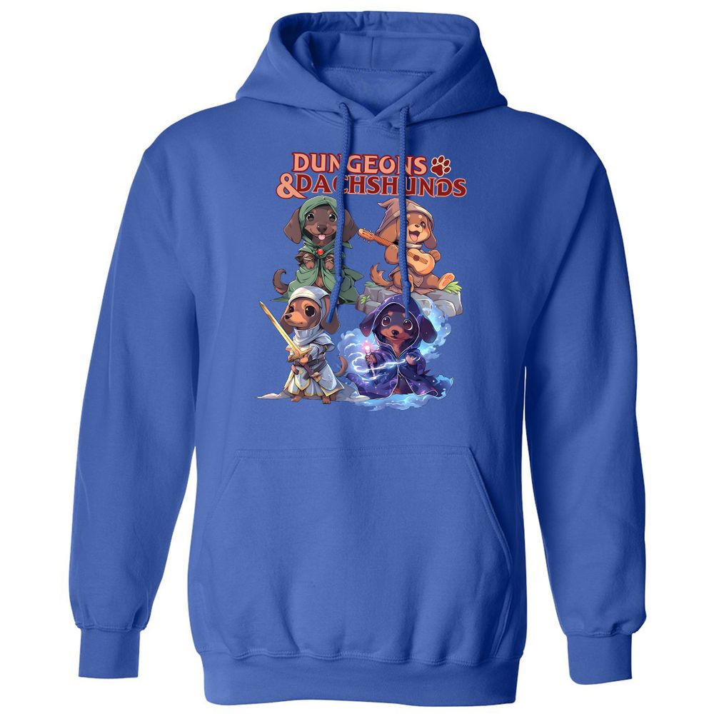 Dungeons & Dachshunds Classic Unisex Hoodie - Royal - 9