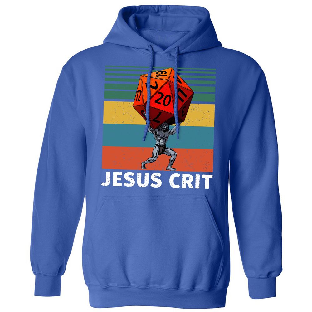 Jesus Crit Classic Unisex Hoodie - Royal - 9