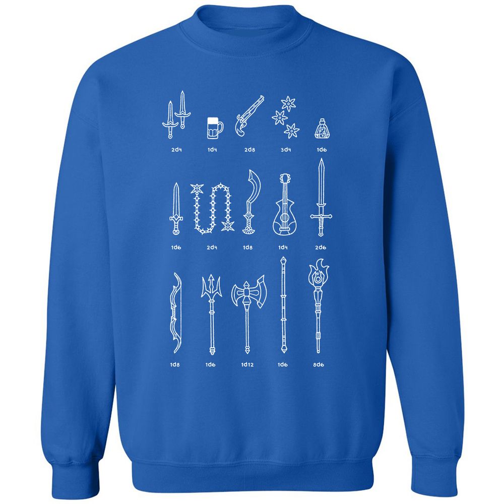 Damage Dealer RPG Classic Unisex Sweatshirt - Royal - 9