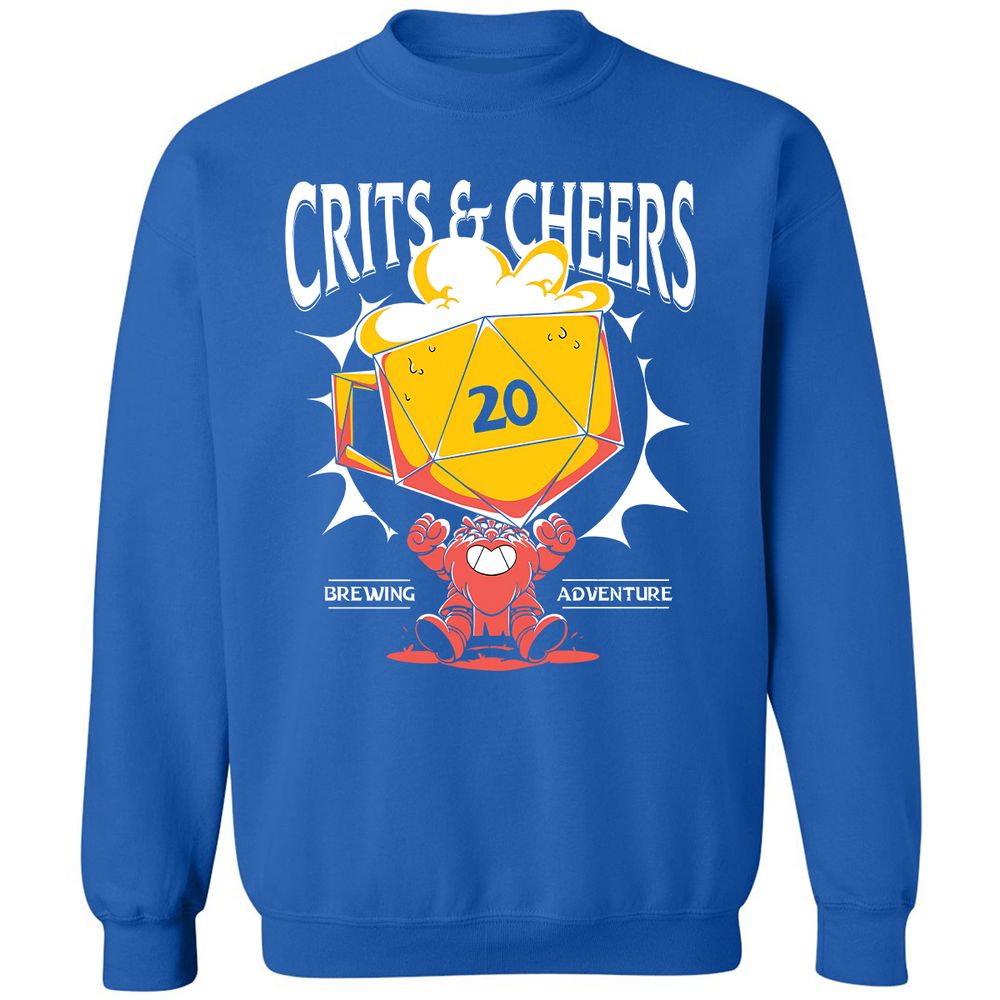 Crits & Cheers Classic Unisex Sweatshirt - Royal - 9