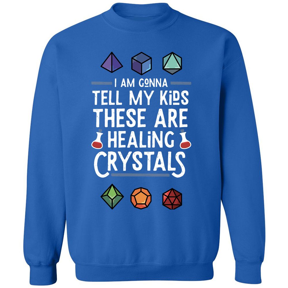 Healing Crystals Classic Unisex Sweatshirt - Royal - 9