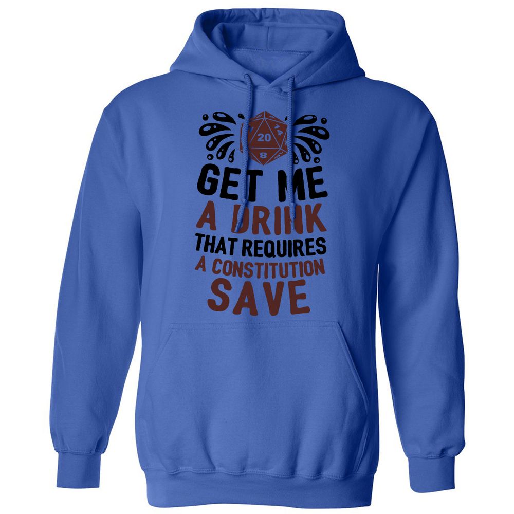 Get Me A Drink Classic Unisex Hoodie - Royal - 9