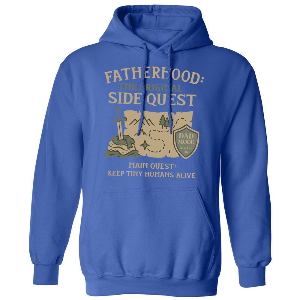 Fatherhood The Original Side Quest Classic Unisex Hoodie - Royal - 9
