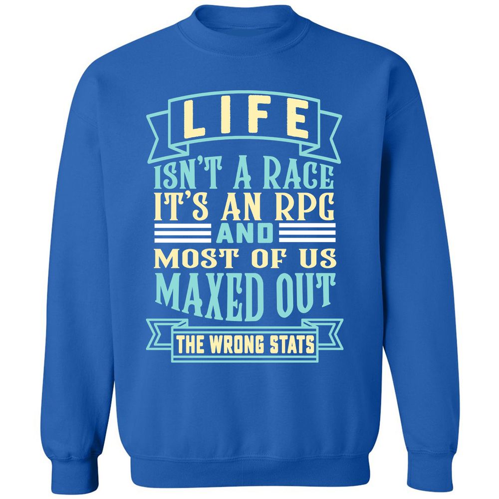 Life Is A RPG Classic Unisex Sweatshirt - Royal - 9
