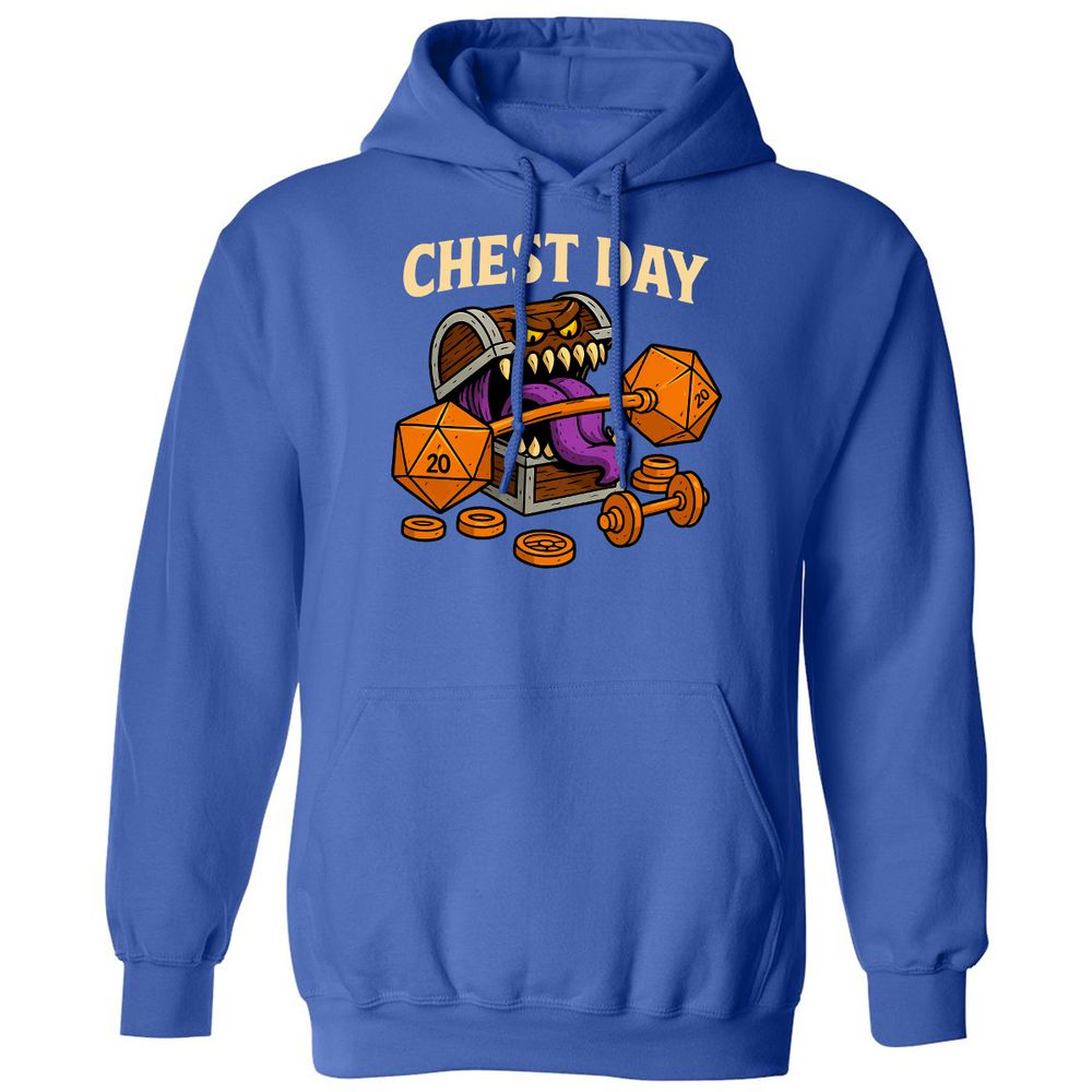 Chest Day Classic Unisex Hoodie - Royal - 9