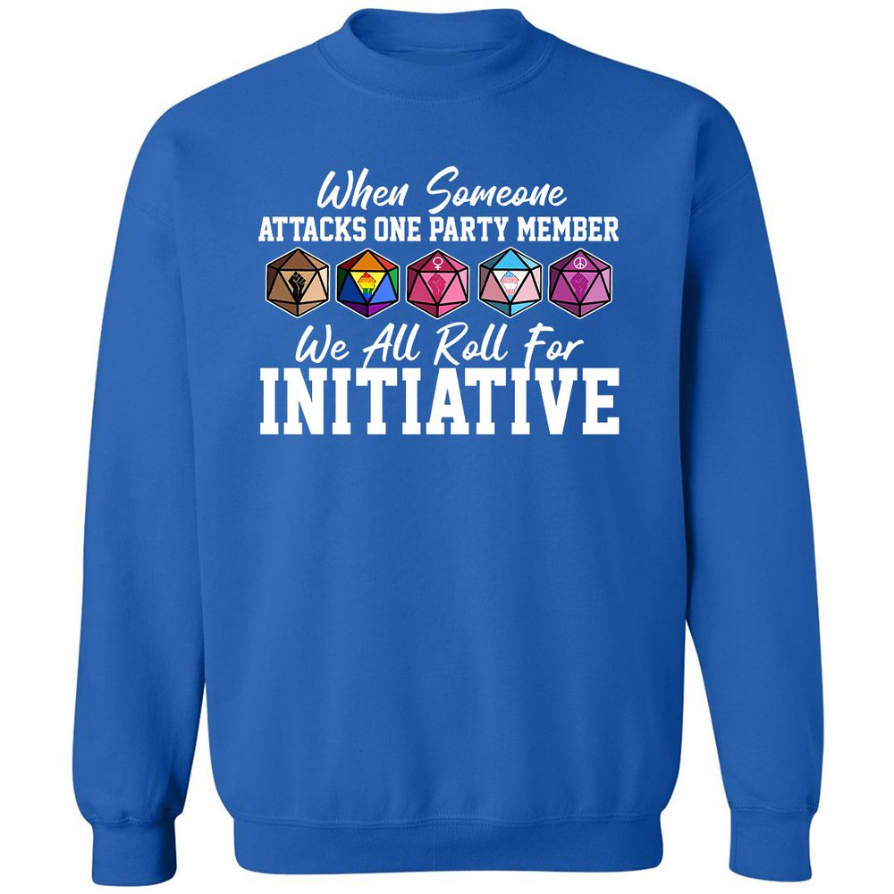 LGBT Roll For Initiative Classic Unisex Sweatshirt - Royal - 9