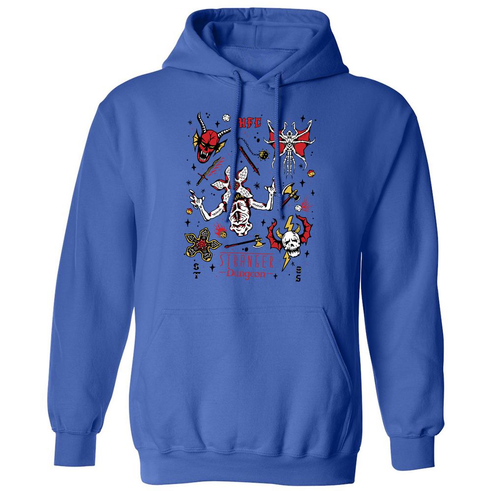 STRANGER DUNGEON Classic Unisex Hoodie - Royal - 9