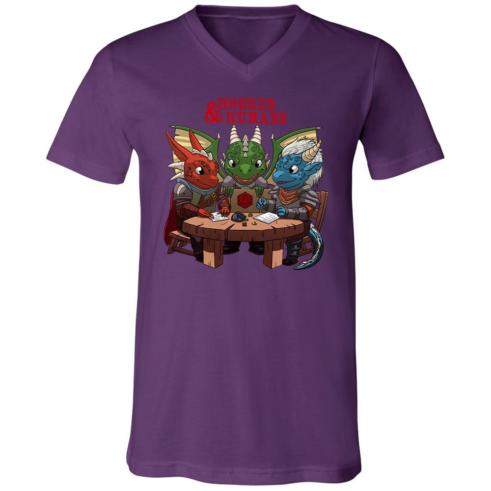 Houses & Humans Unisex V-Neck T-Shirt - Team Purple - 9