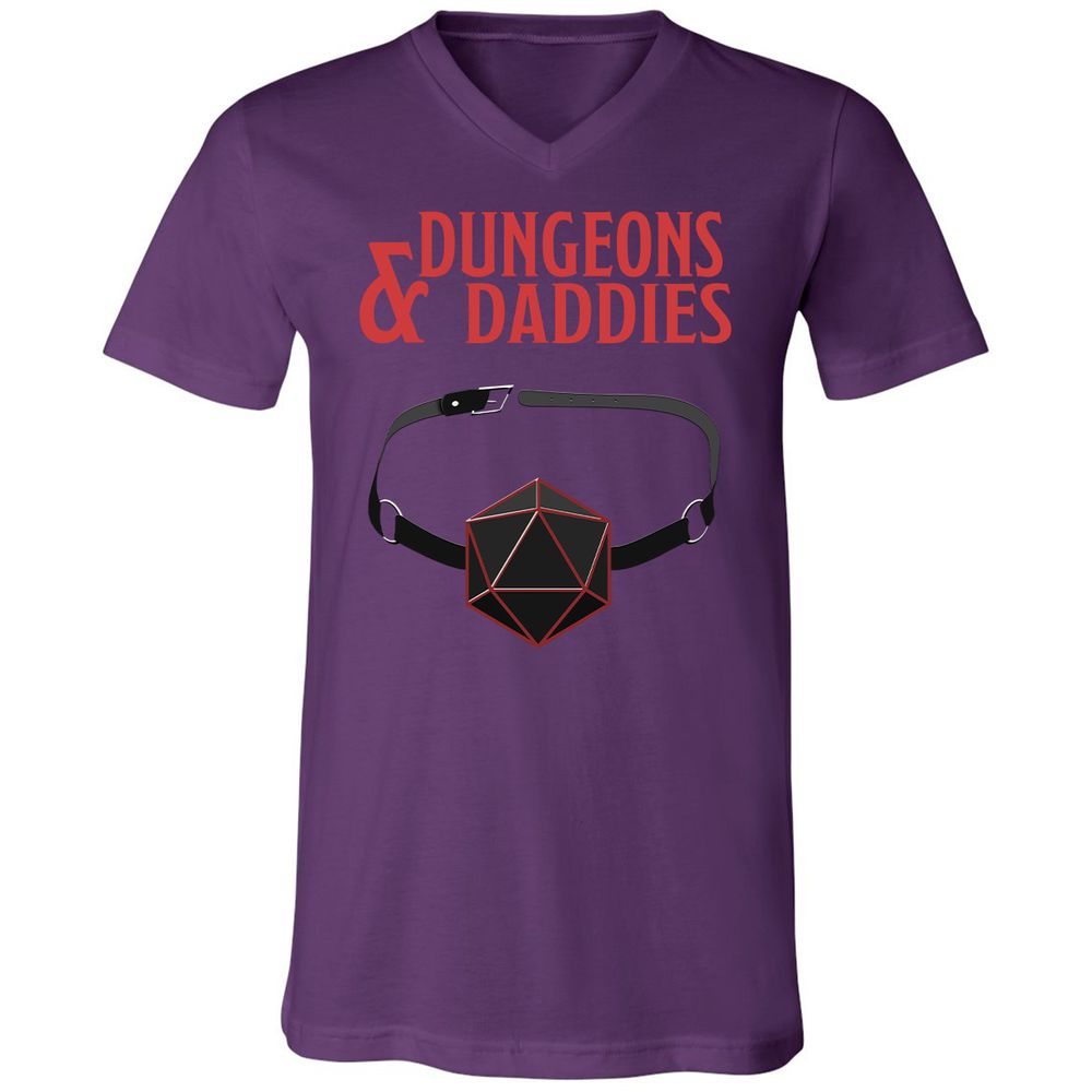 Dungeons And Daddies Unisex V-Neck T-Shirt - Team Purple - 9