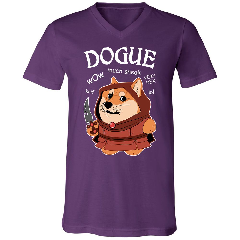 Dogue Class Unisex V-Neck T-Shirt - Team Purple - 9