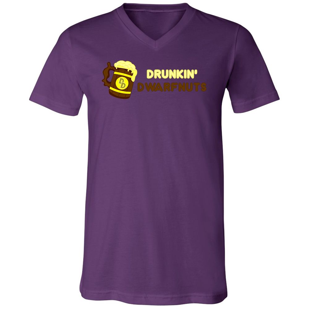 Drunkin' Dwartnuts Unisex V-Neck T-Shirt - Team Purple - 9