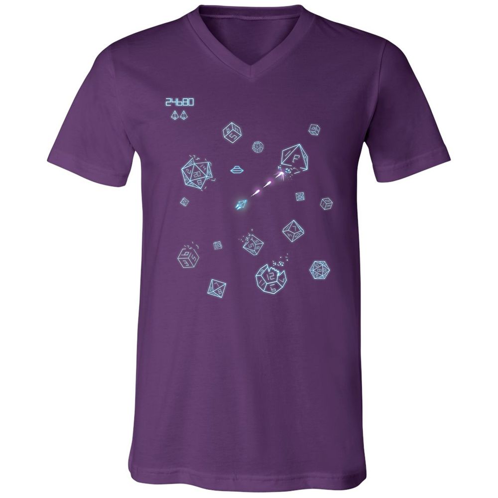 The Dices Game Unisex V-Neck T-Shirt - Team Purple - 9