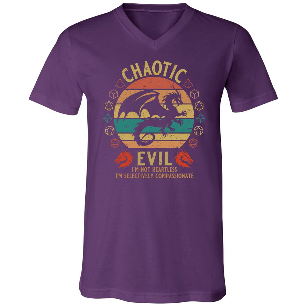 Chaotic Evil Unisex V-Neck T-Shirt - Team Purple - 9