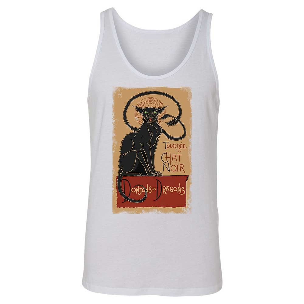 Tournee Du Chat Noir Unisex Jersey Tank - White - 9