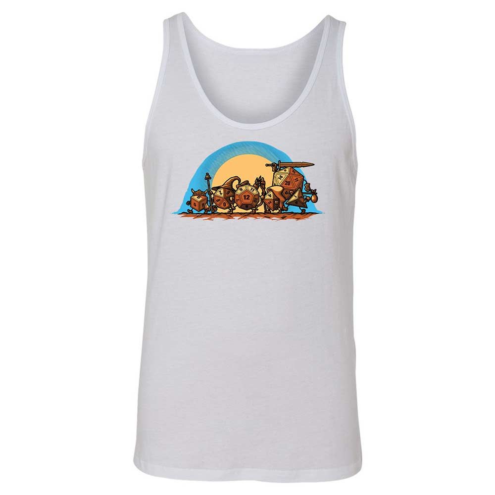 The Fellowship Of The Dice Unisex Jersey Tank - White - 9