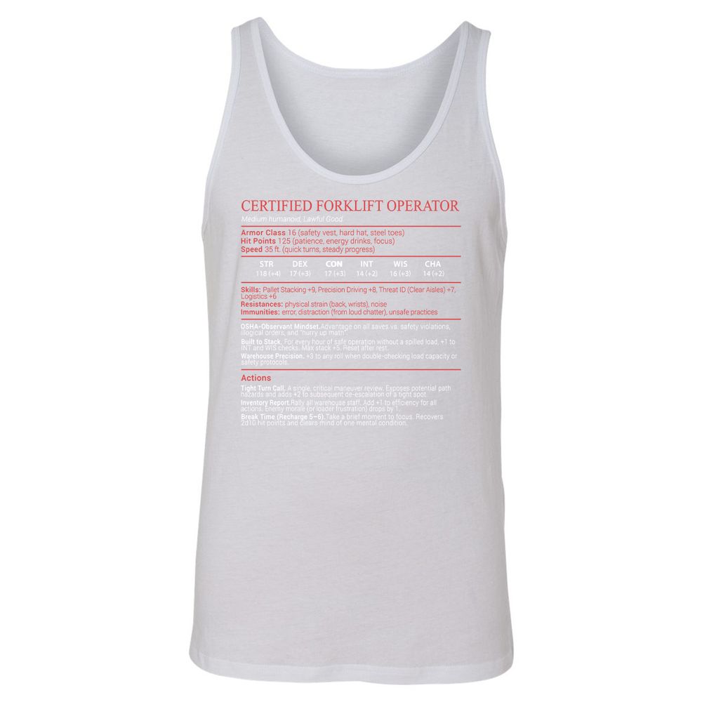 Certified Forklift Operator Stats Block - White - 9