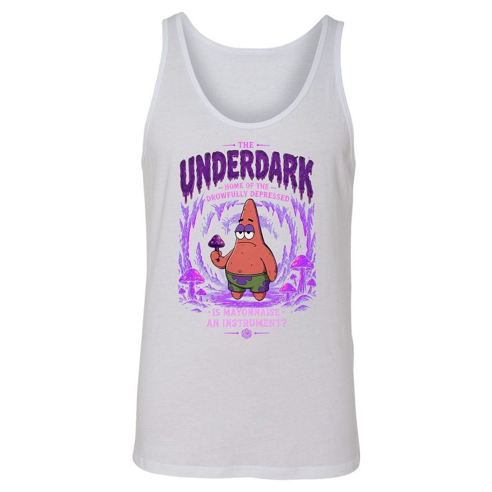 The Underdark Unisex Jersey Tank - White - 9