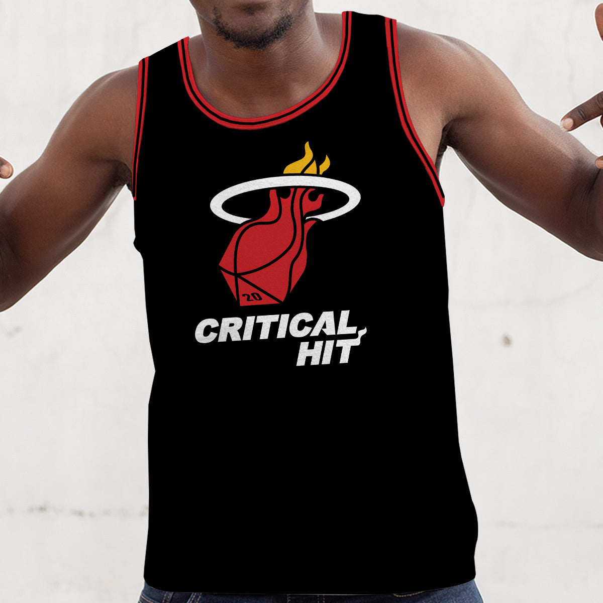 Customized Critical Hit Sleeveless Jersey Tank Top