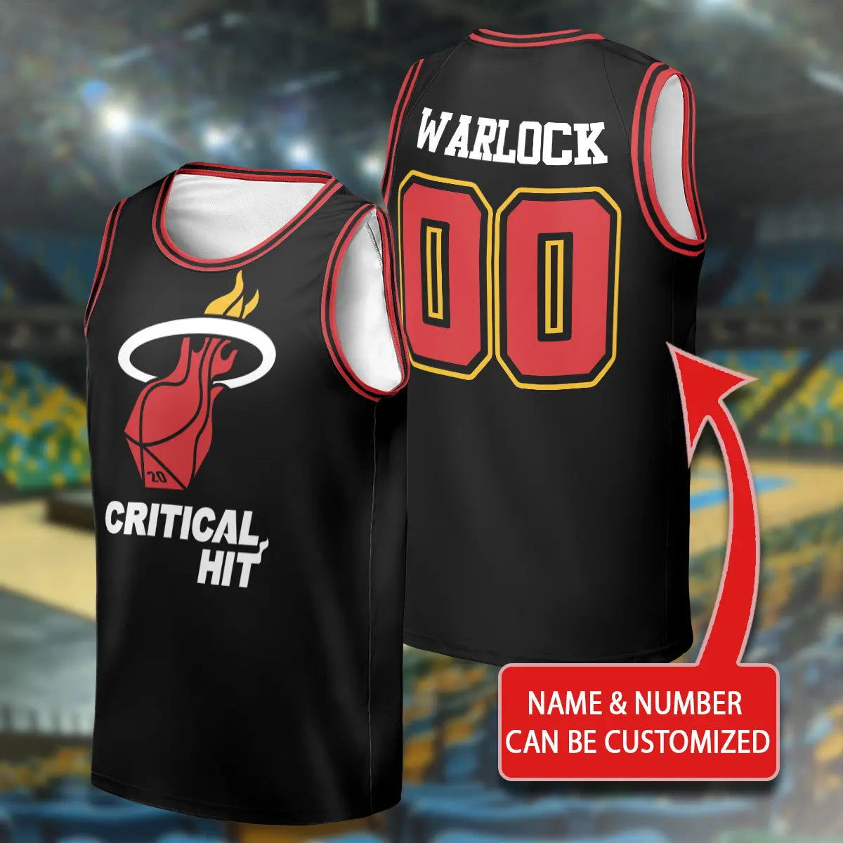 Customized Critical Hit Sleeveless Jersey Tank Top