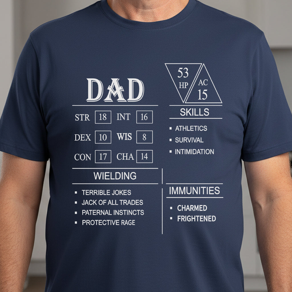 Dad Stat Block Classic Unisex T-Shirt