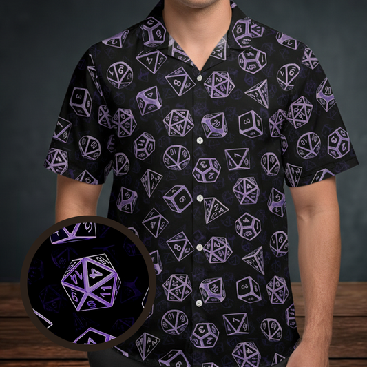 D20 Dice Set Button Down Shirt