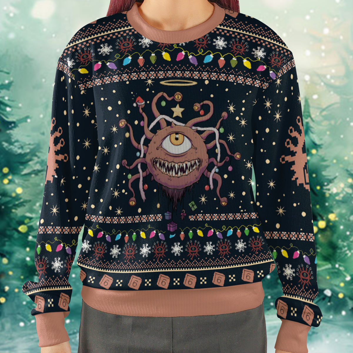 Beholder Decoration Ugly Christmas Sweatshirt