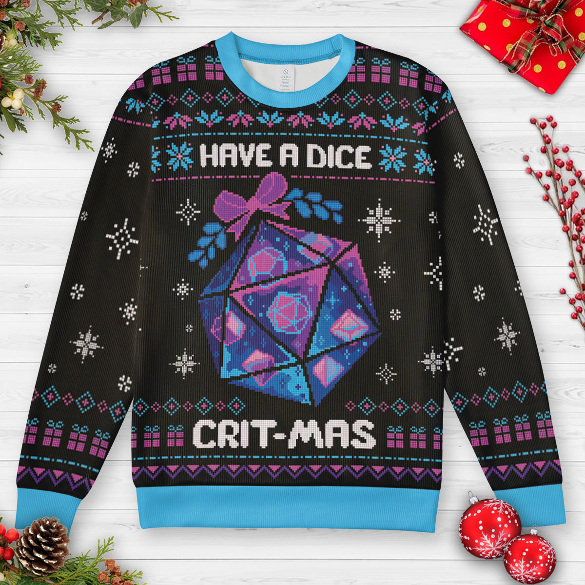 Have A Dice Critmas Ugly Christmas Sweatshirt