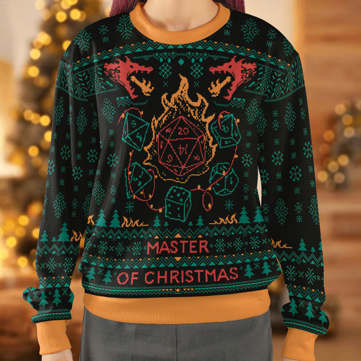The Dice Master Of Christmas Ugly Christmas Sweatshirt