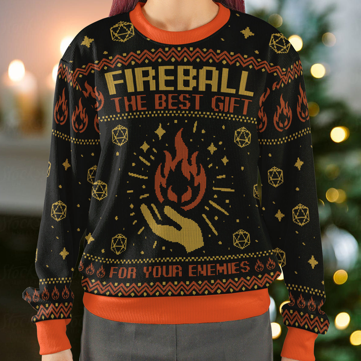 Fireball The Best Gift Ugly Christmas Sweatshirt