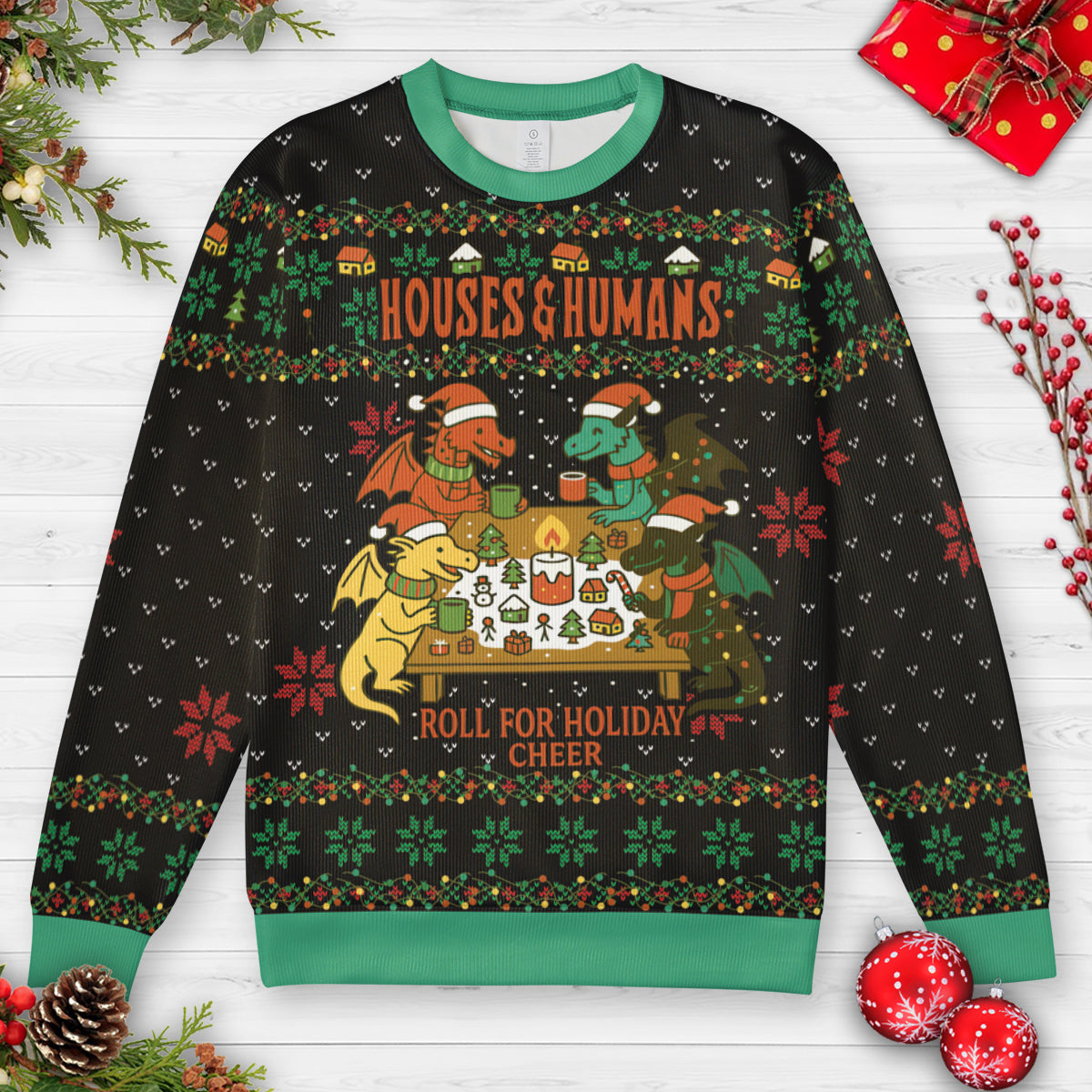 Houses & Humans Ugly Christmas Sweatshirt