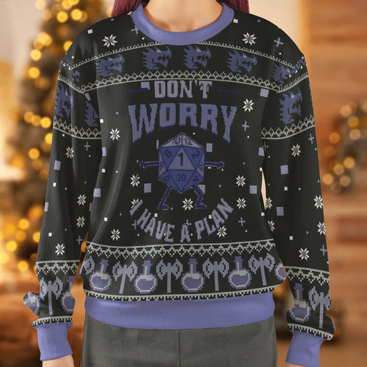 I Have A Plan Ugly Christmas Sweatshirt