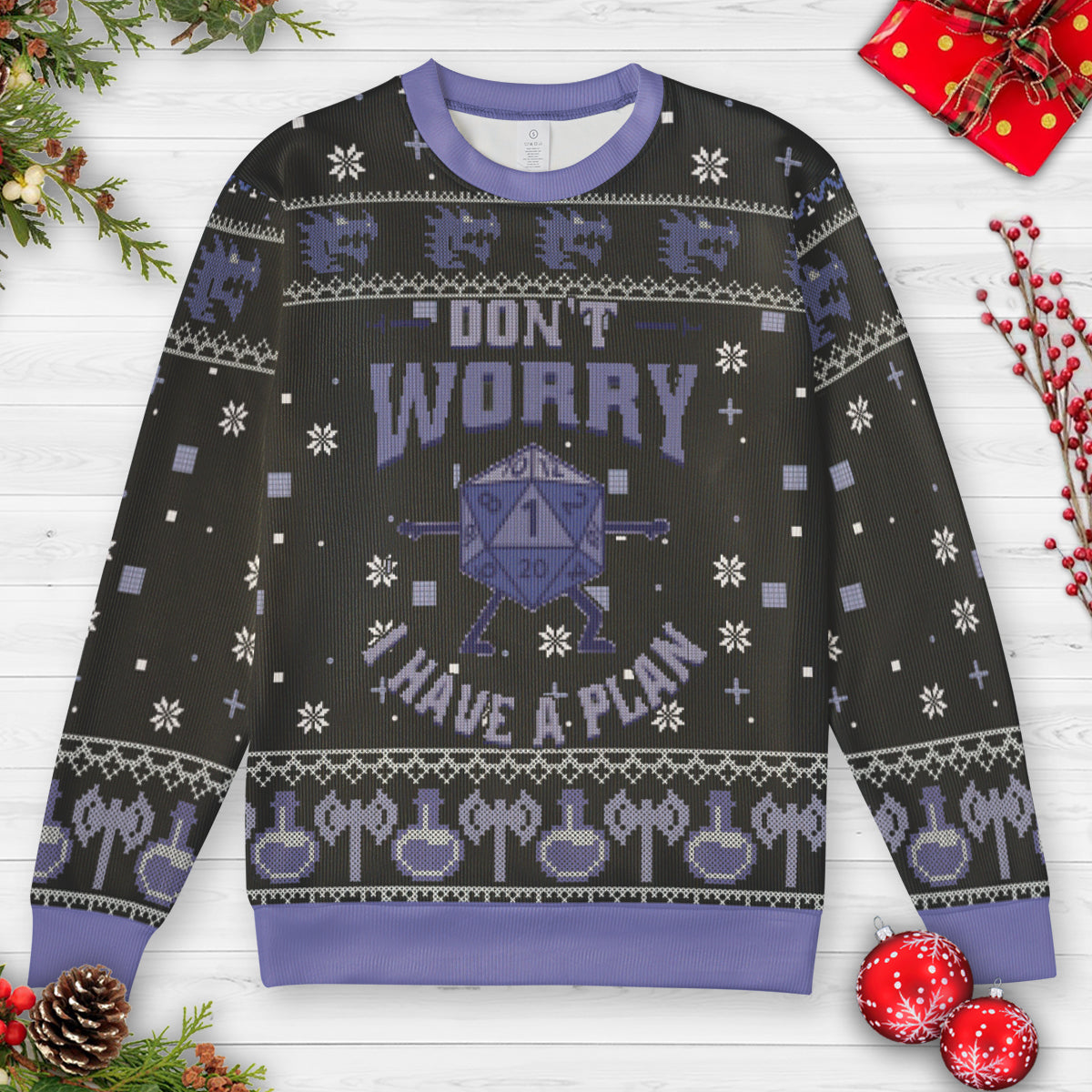 I Have A Plan Ugly Christmas Sweatshirt