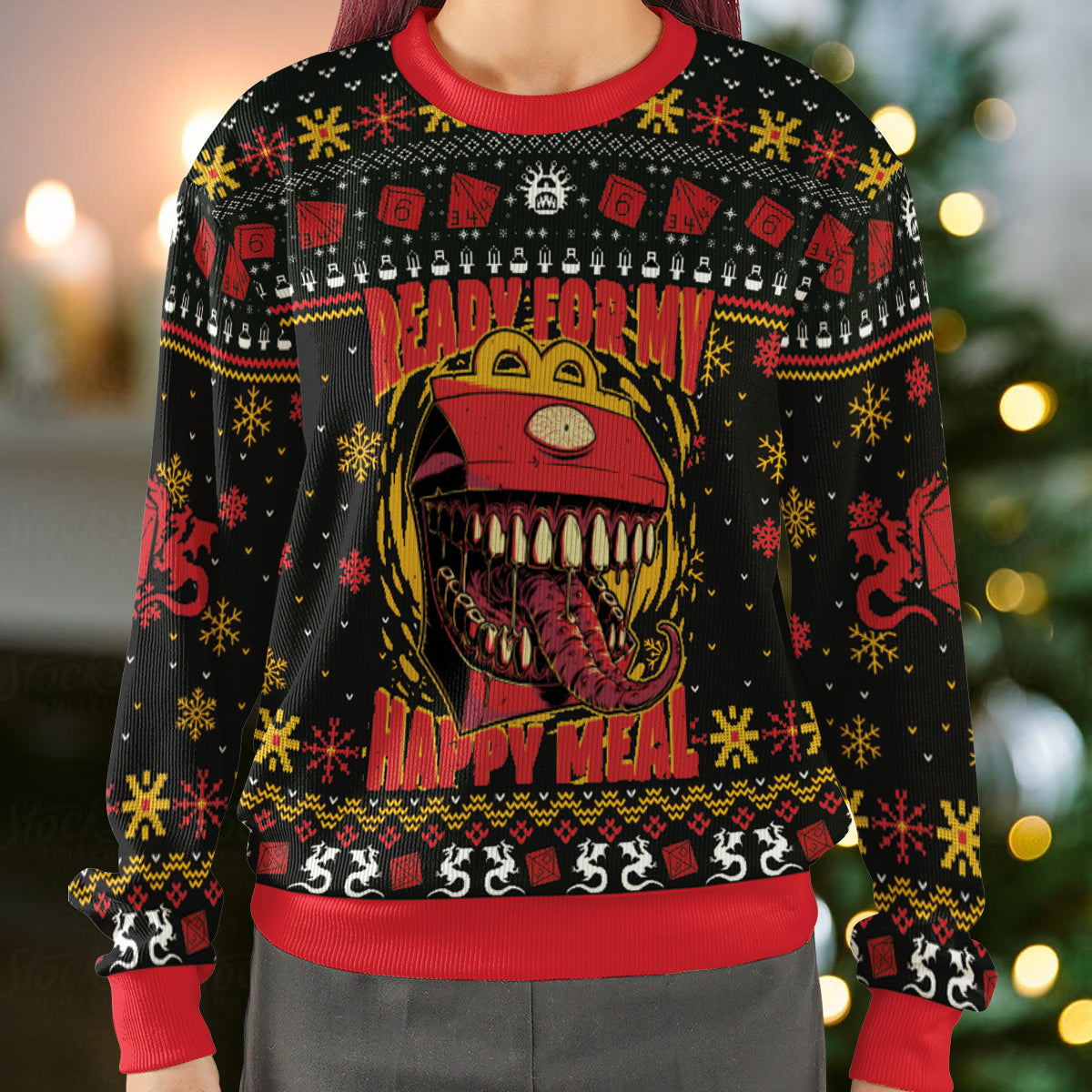 Ready For My Happy Meal Ugly Christmas Sweatshirt