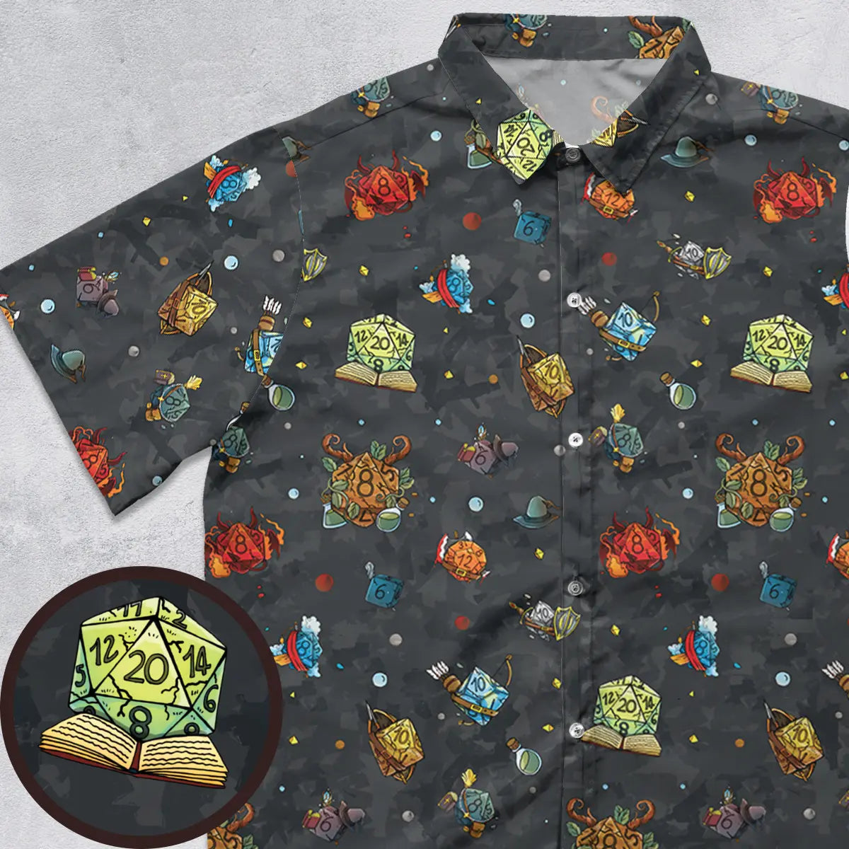 Class Dice Button Down Shirt