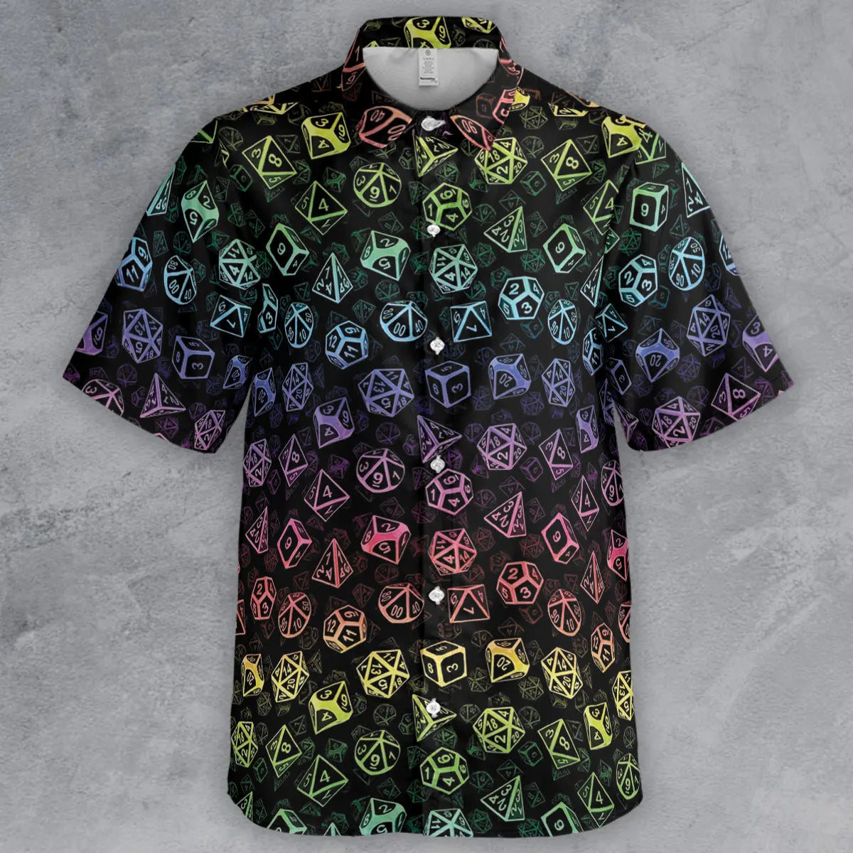 Classic Rainbow Dice Button Down Shirt