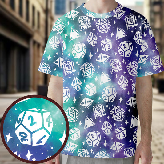 Gamer D20 Dice All-Over Print Unisex T-Shirt