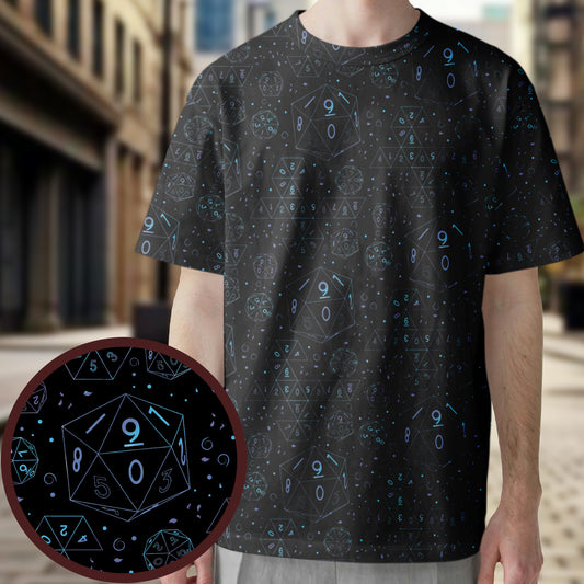 RPG Dice Engineering All-Over Print Unisex T-Shirt
