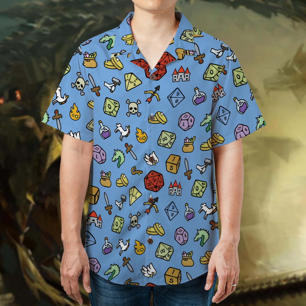 Fantasy Icon RPG Hawaiian Shirt