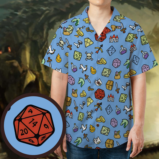 Fantasy Icon RPG Hawaiian Shirt