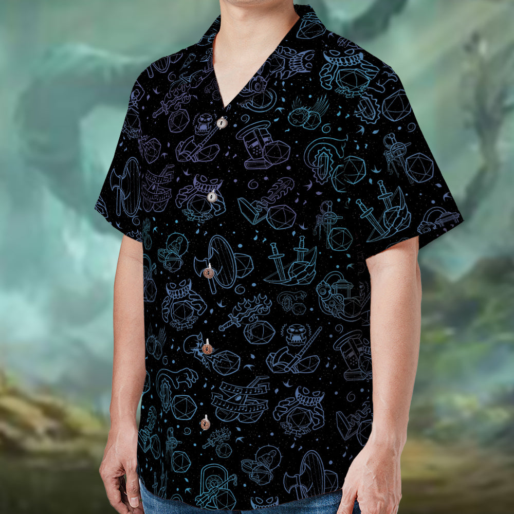 Multi Dice Classes Hawaiian Shirt