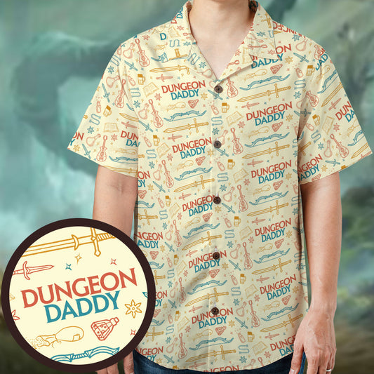 Dungeon Daddy RPG Hawaiian Shirt