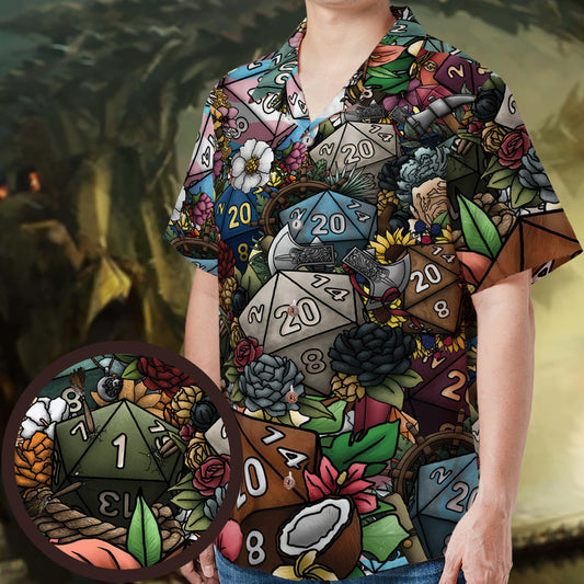 Flower Dice Hawaiian Shirt