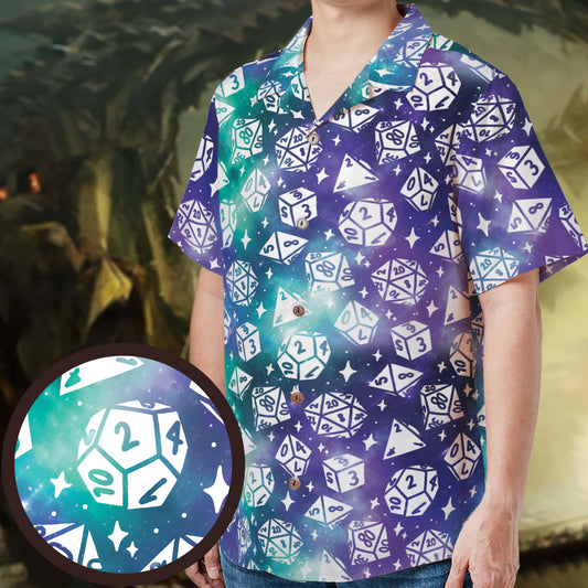 Gamer D20 Dice Hawaiian Shirt