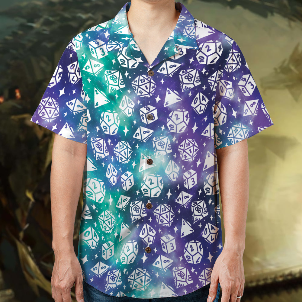 Gamer D20 Dice Hawaiian Shirt