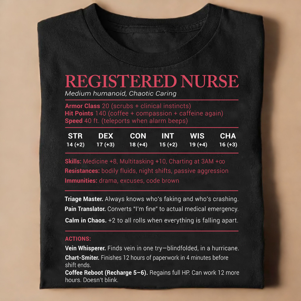 Registered Nurse Stats Classic Unisex T-Shirt